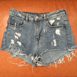 High Waisted Denim Shorts